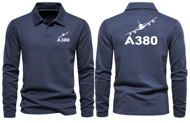 AIRBUS A380 LONG SLEEVE POLO